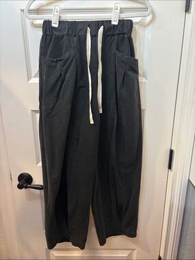 Black womens Drawstring Lounge Pants - Casual Comfort